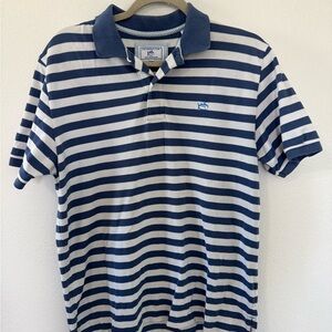 Southern Tide | The Skipjack | Striped Blue & White Polo Shirt